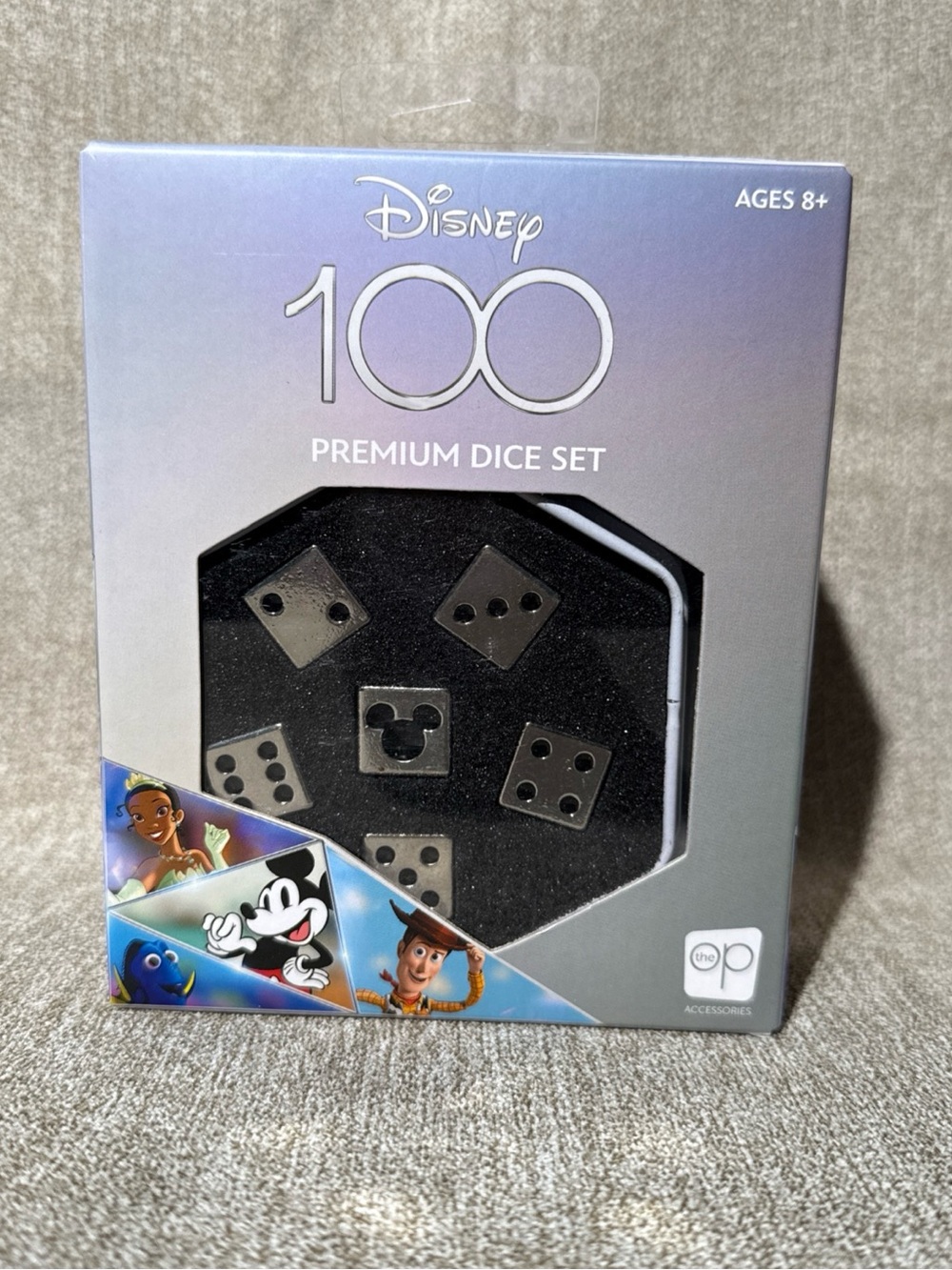 Disney 100 Premium Dice Set Limited Commemorative Tin Carrying Case 2023 Seal
